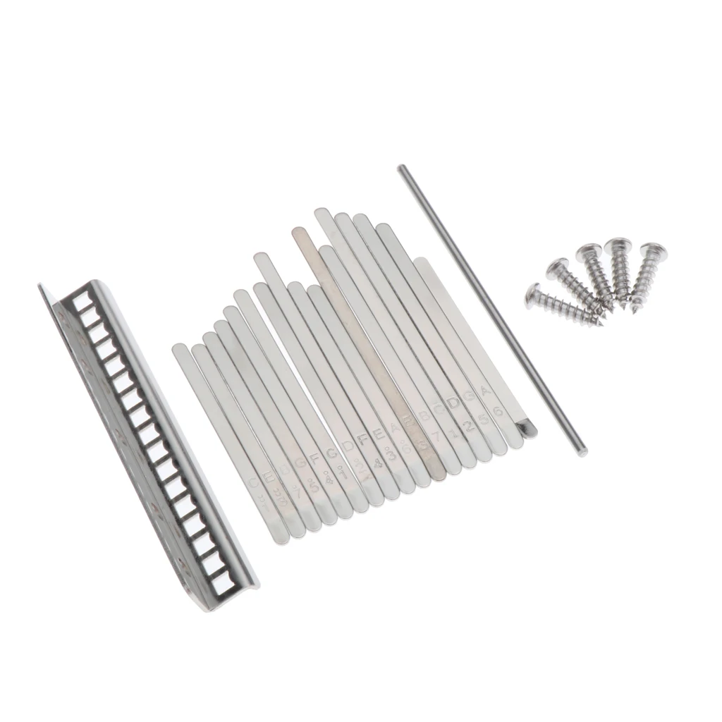 Калимба 17 кнопочных нот Сделай Сам большой палец фортепиано стальные ключи мост