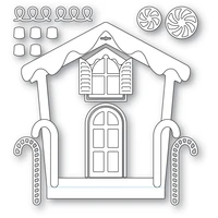 new arrivals in 2021 gingerbread house frame metal cutting mold scrapbook embossed paper card photo album craft cutting mold