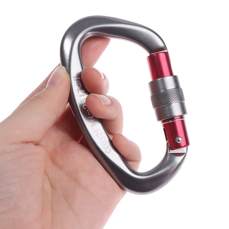 

1pc D Shape Professional Climbing Carabiner Aviation Aluminum Safety Lock Outdoor Ascend Mountaineering Equipment