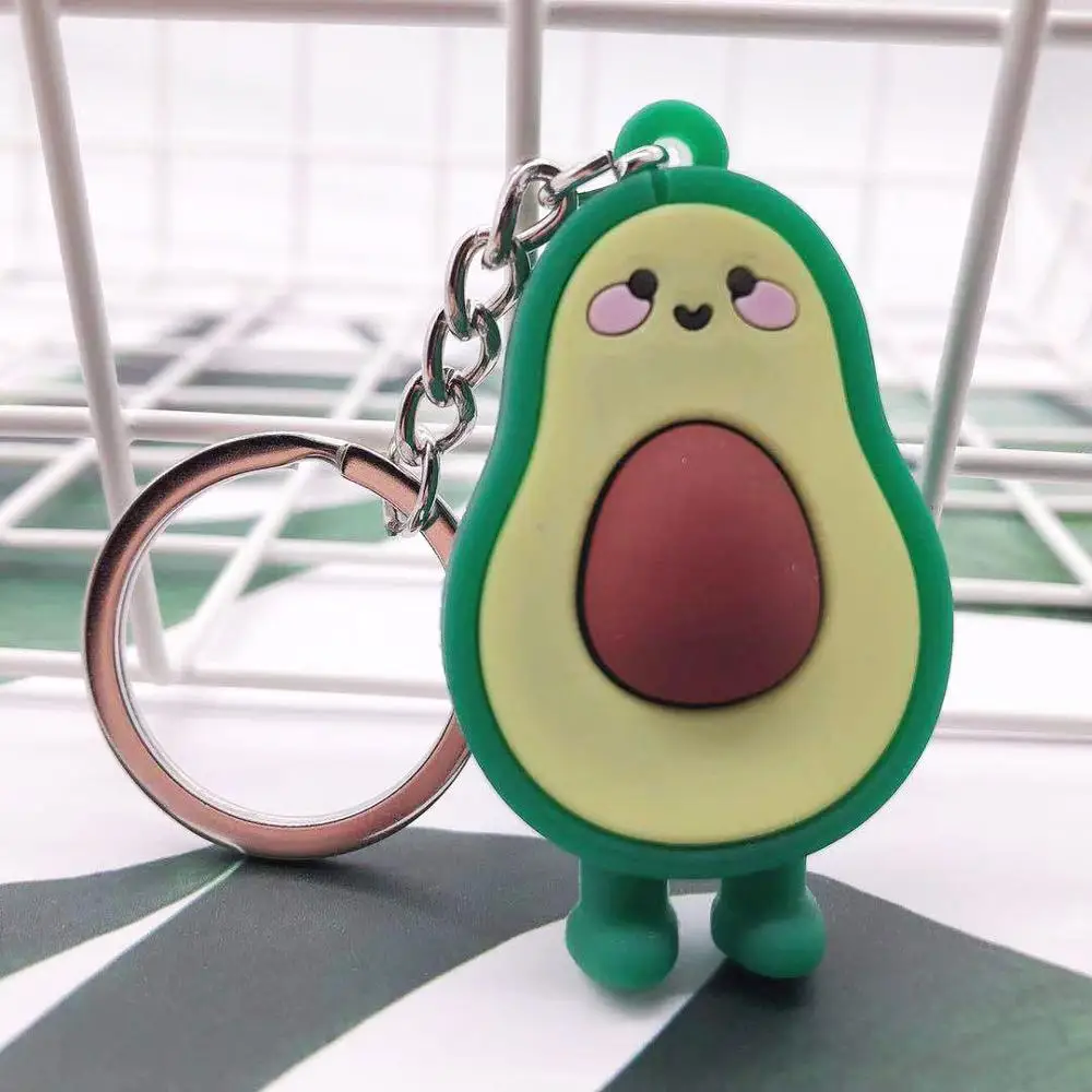 Брелок в форме сердца с имитацией фруктов авокадо для мужчин и женщин 2019