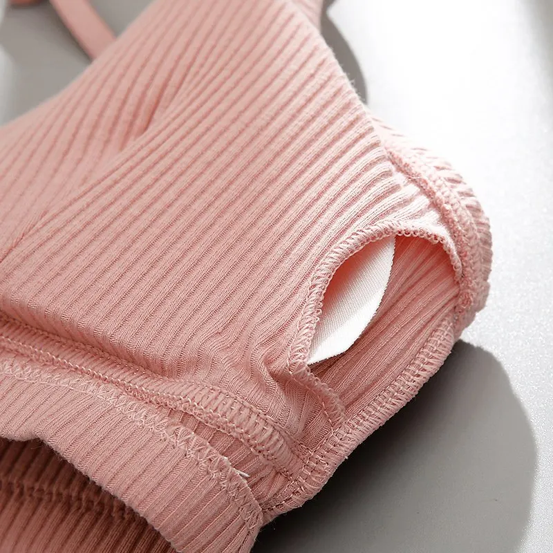 

Women Padded Bra Bralette Push Up Bras For Women Comfort Wirefree Cropped Seamless Bra Bandeau Tops Underwear Sexy Lingerie