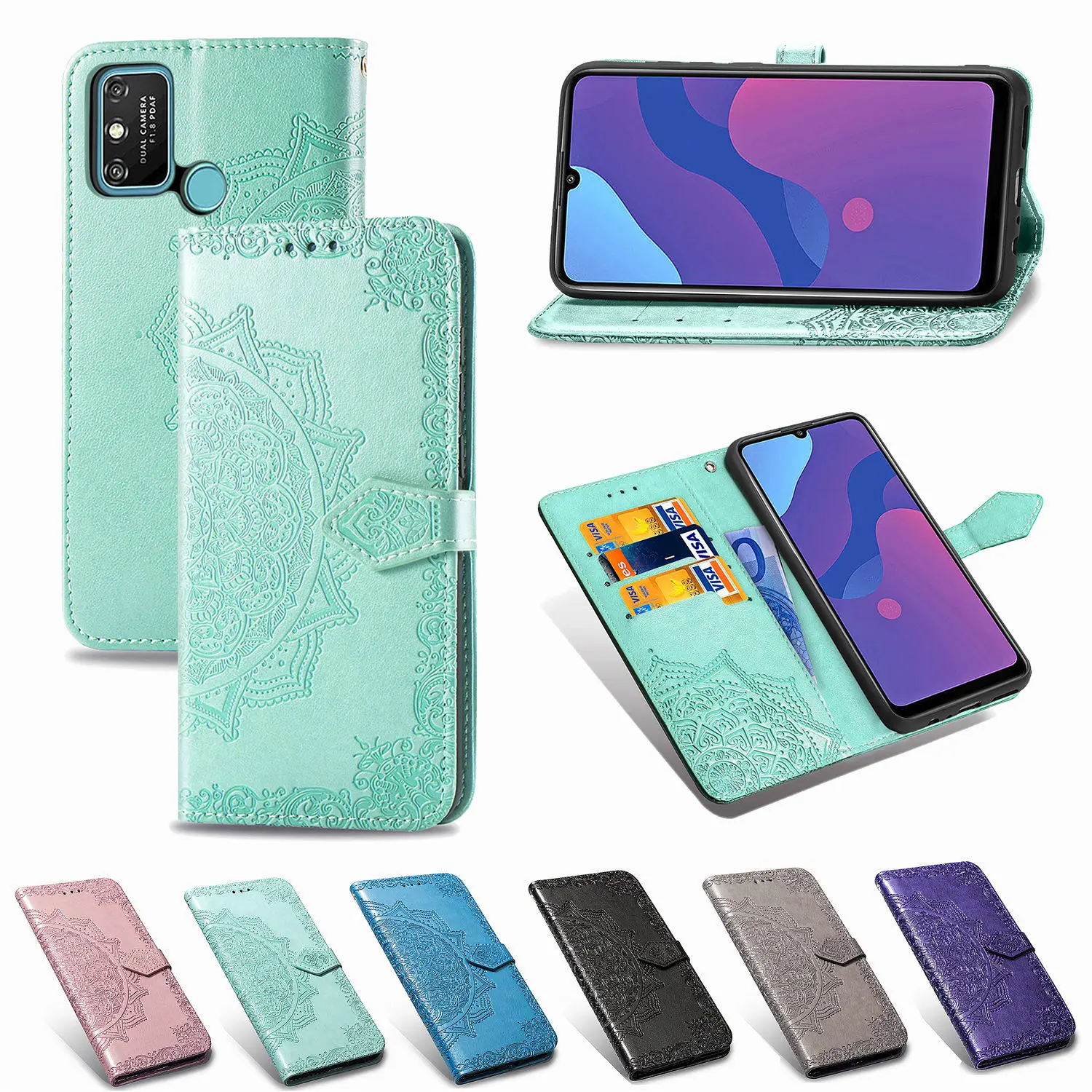 Кожаный чехол-книжка для Huawei Honor 9A 9S 9X 10X 7A 8A 8S 8C Y5 Y6 Y7 Y8S P Smart 2020 2021 Mate 40 honor 8 9 10 20 30 Lite |