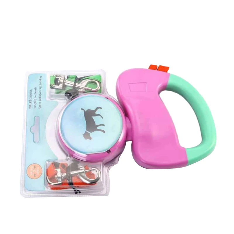 ABS Automatic Retractable Traction Rope With Two-headed Ccreative Dog Leash Chain Pet Supplies | Дом и сад