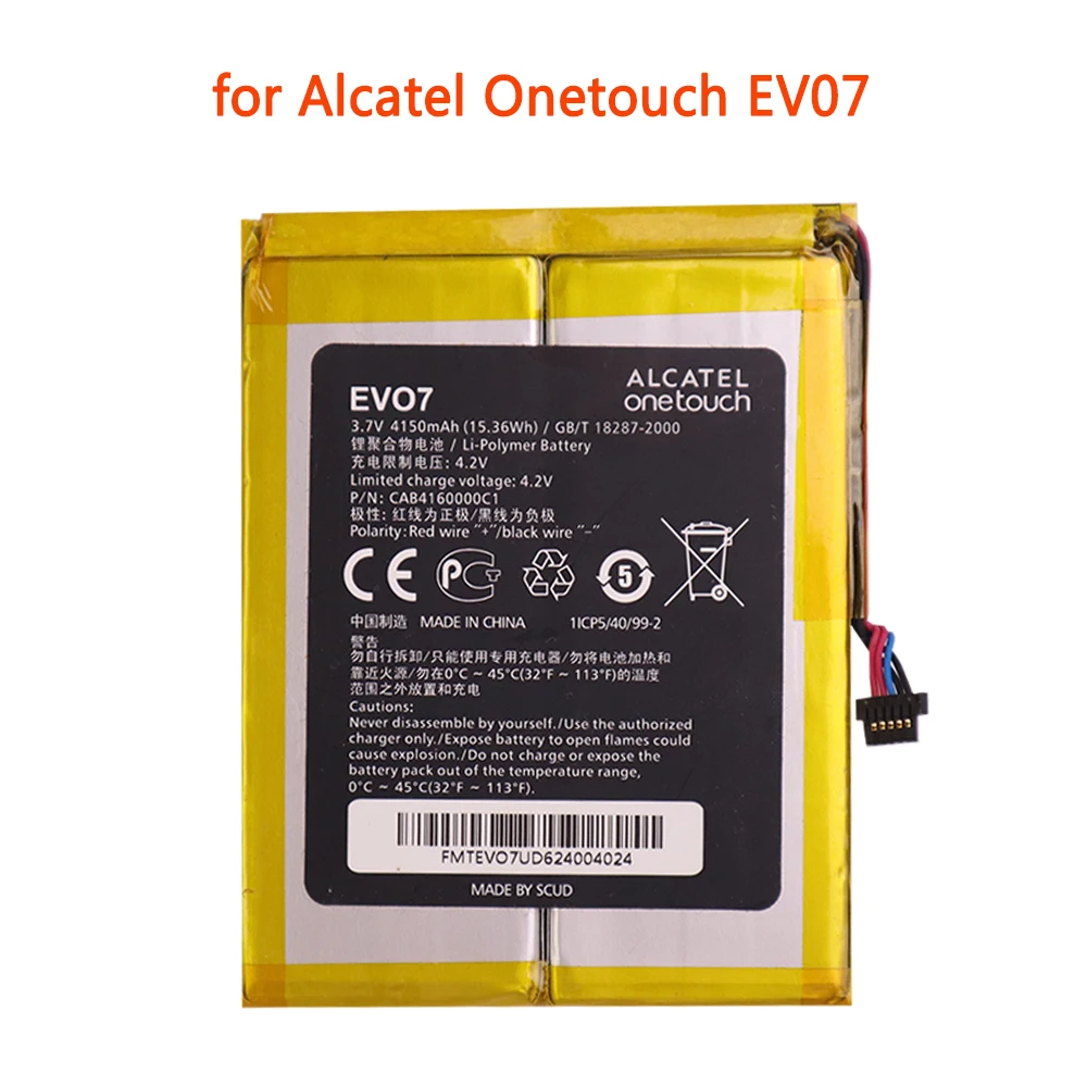 Мобильный телефон батарея 4150mAh CAB4160000C1 для Alcatel Onetouch EV07|Аккумуляторы мобильных