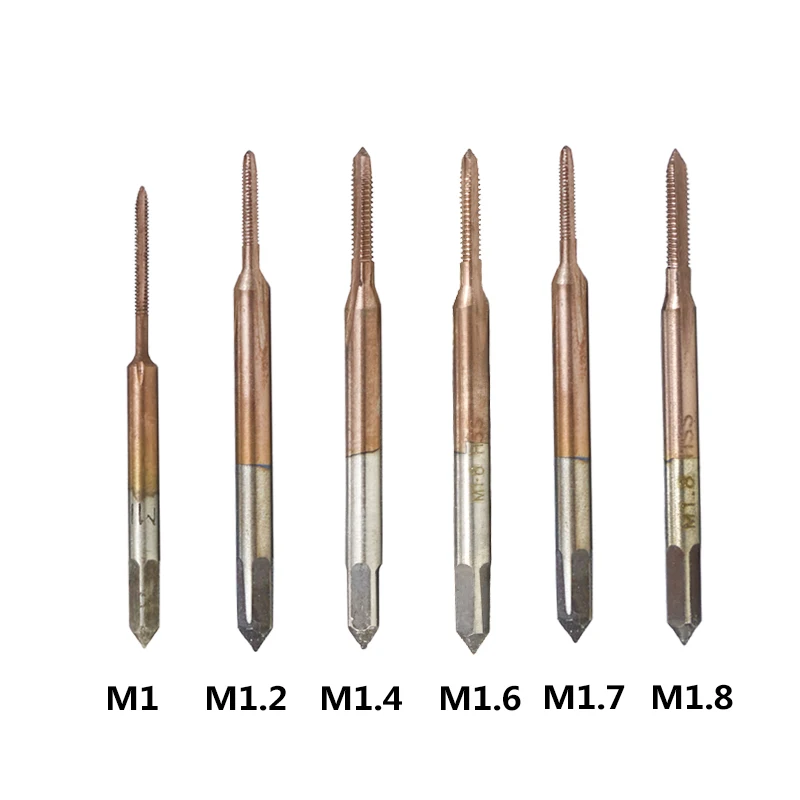 XCAN мини-резьбовой кран M1-M1.8 сверло с винтовым отверстием высокоскоростное стальное сверло с метрическим покрытием