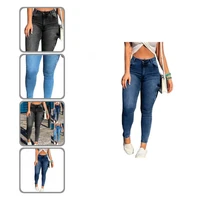 denim pants hip lifter skin touch long high waist pockets women jeans pencil jeans for office