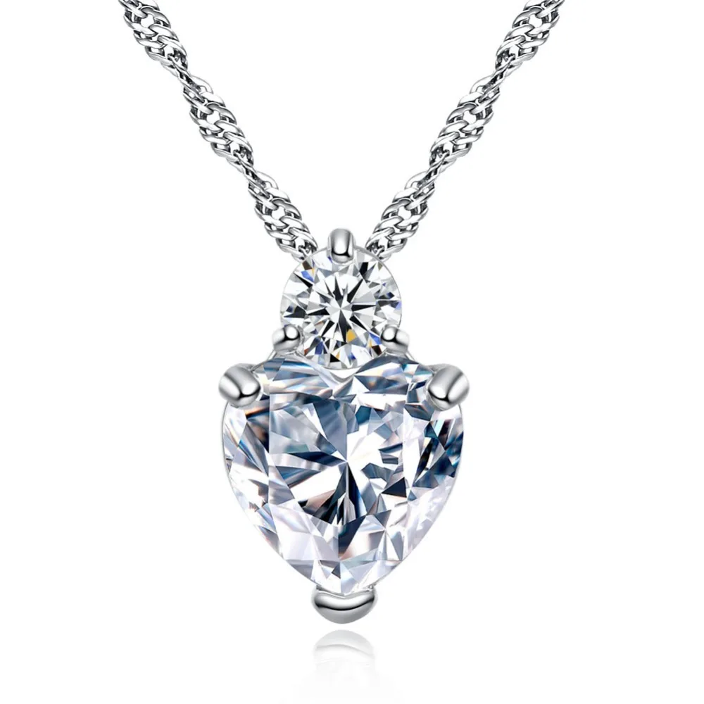 Новые Подвески в форме сердца модные Кристаллы от Swarovski ожерелья ювелирные