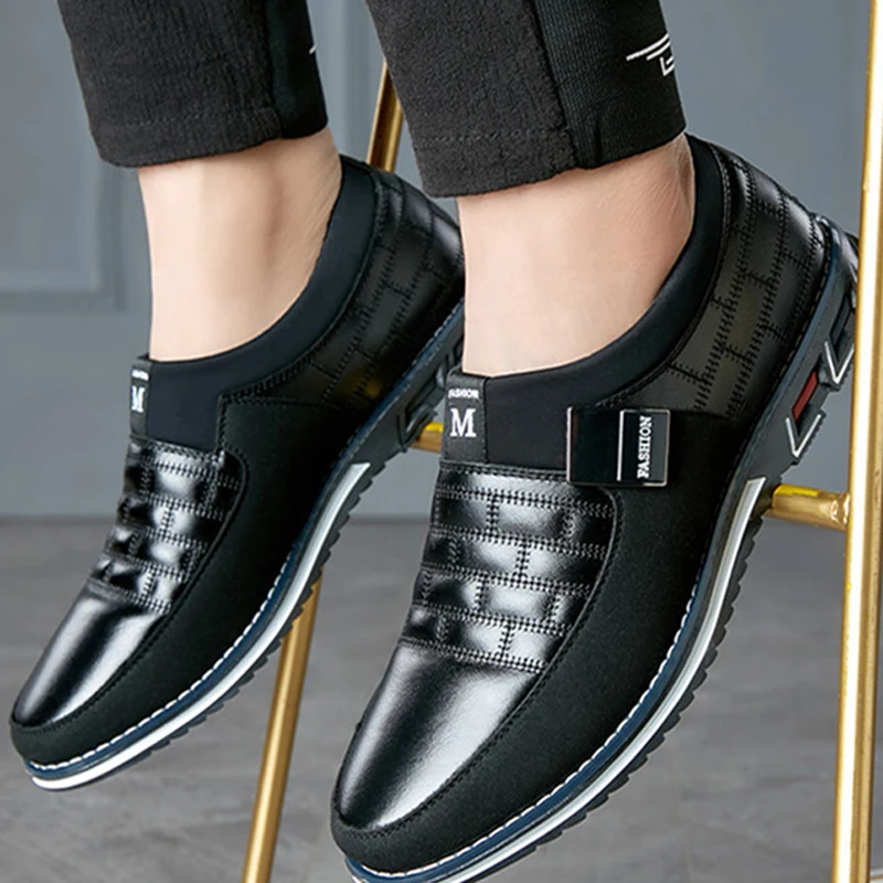 

2020 New Leather Shoes Men's Casual Shoes Men's Breathable Non-slip Sports Shoes Men's Shoes Leather Men's ShoesZH100503