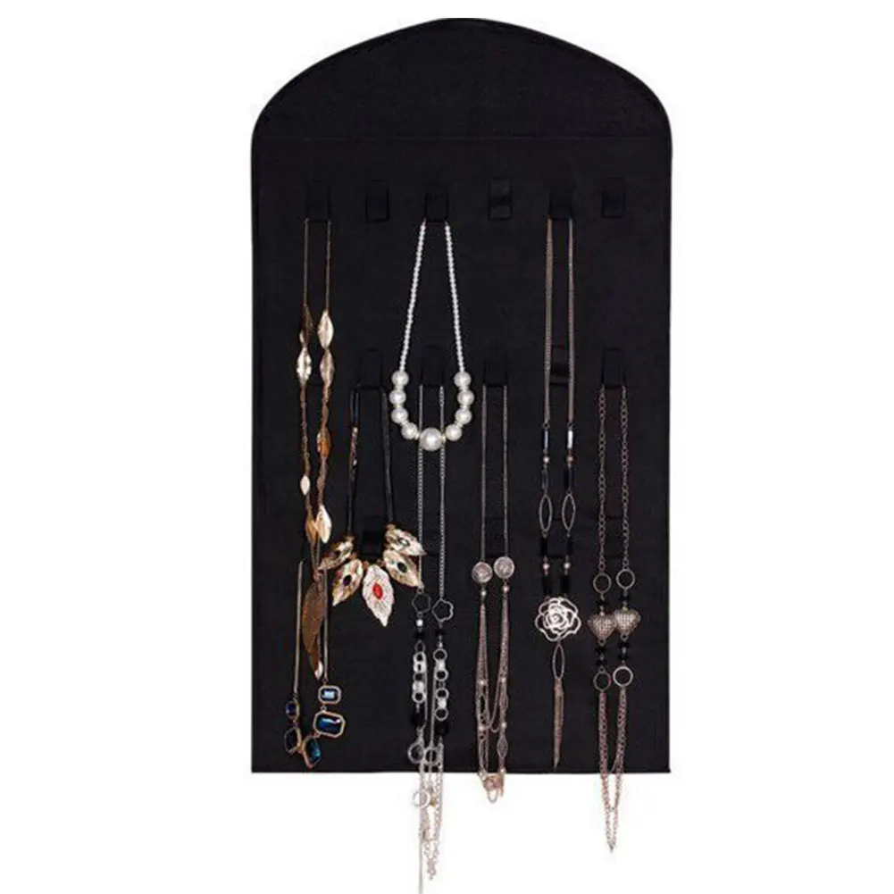

PVC Double-sided Decorative Jewelry Organizers Display Hanging Bag Wall Storage Bracelet 32 Pockets Earrings Holder Necklace