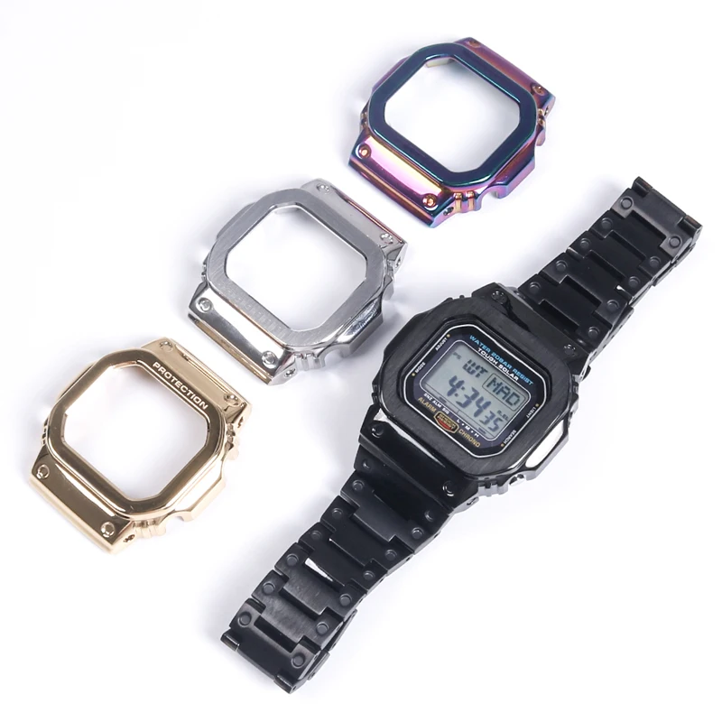 Корпус из нержавеющей стали 316L для G shock Watch чехол и ремешок Casio DW5600 GW5600/5035 GW M5610 G5600E