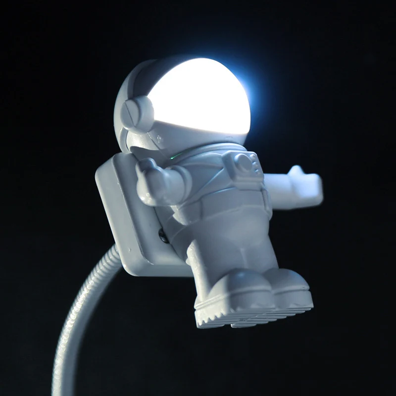 USB астронавт ночник Настольная компьютерная лампа светодиодный гибкий космонавт