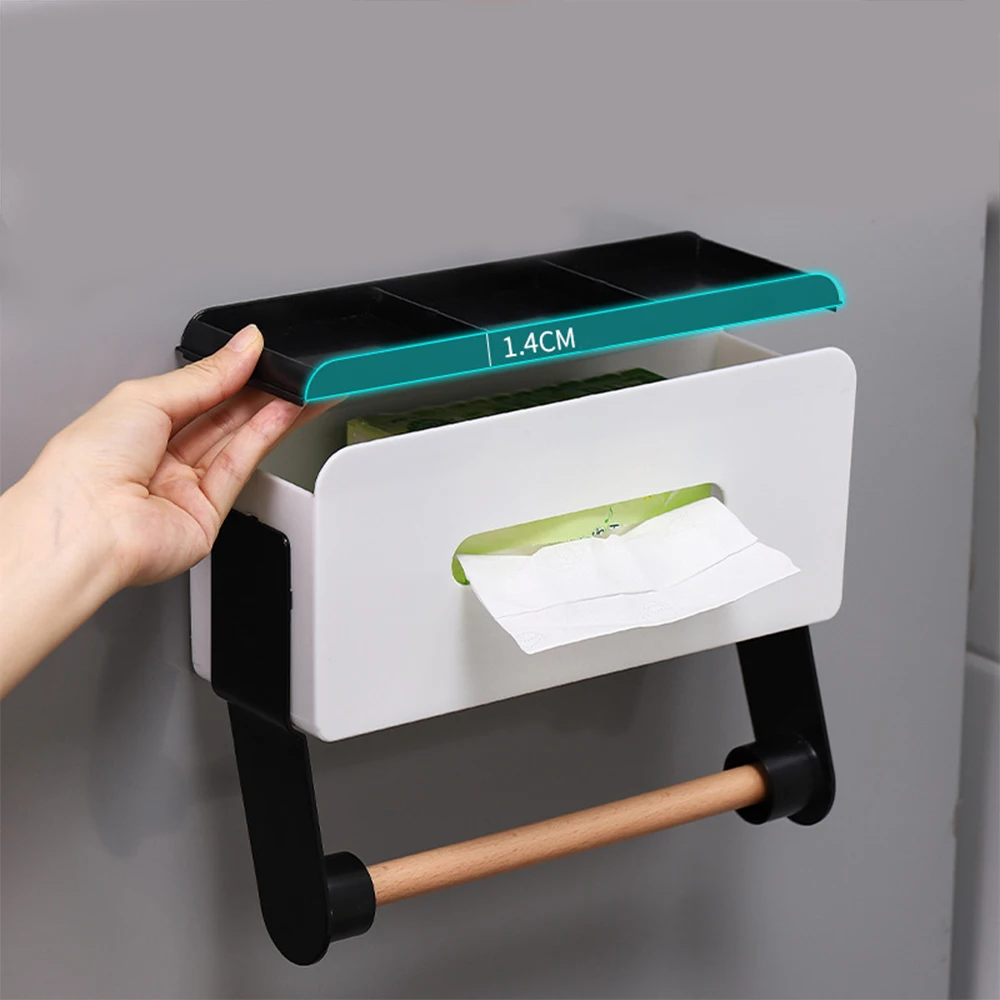 

Magnetic Refrigerator Side Rack Multifunction Storage Holder Paper Towel Shelf Roll Holder Storage Kitchen Organizer Wall Rack