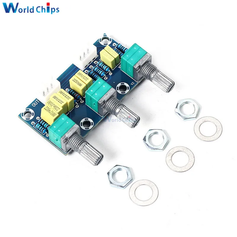 XH M802 пассивный тональный усилитель модуль предусилителя Низкий Бас Hi Fi уровень