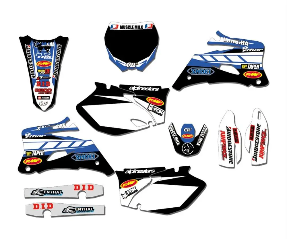 Стиль командная графика и фоны наклейки Набор для Yamha YZ250F YZ450F 2006 2007 2008 2009 YZF 250 450 YZ 250F 450F