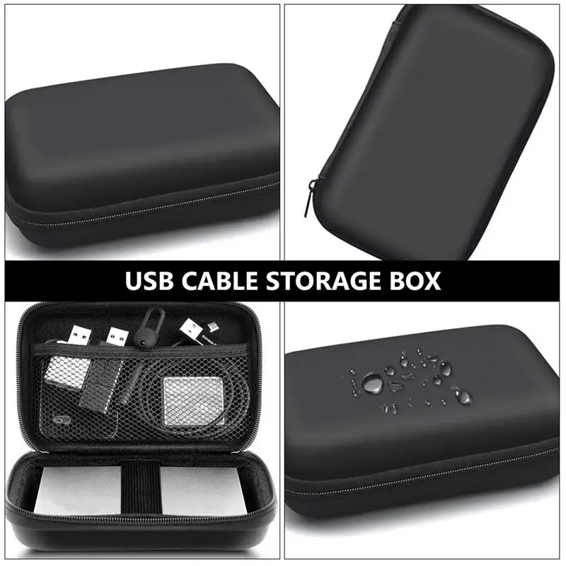 2 шт. EVA кабельный ящик для хранения наушников Чехол мобильного Организатор мешок