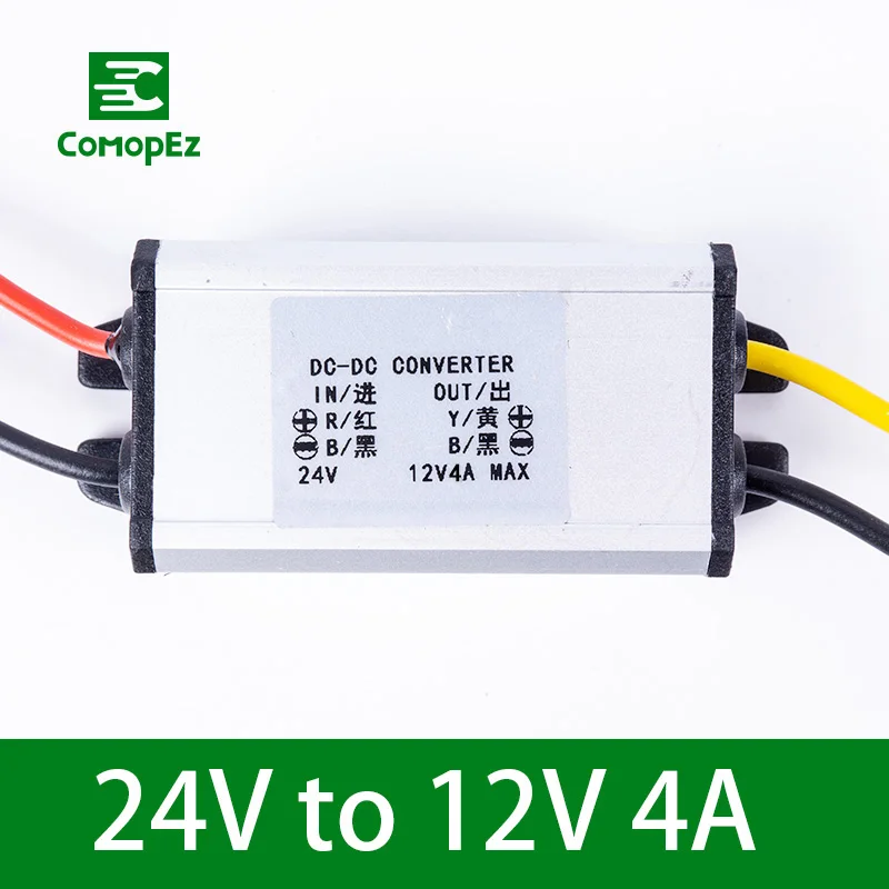 24V to 12V 3A DC-DC понижающий преобразователь 24 В до 12 В 1A 2A 3A 4A 5A 8A 10A 12A 15A 20A 30A 40A понижающий модуль Напряжение Мощность DC преобразователь для автомобилей - Цвет: 24V to 12V 3A