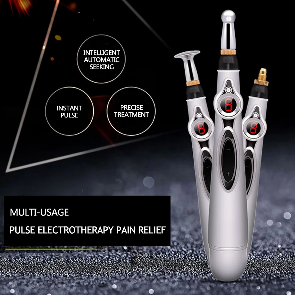 Электронный иглоукалывание ручка стимулятор массажер для акупунктуры Лазерная