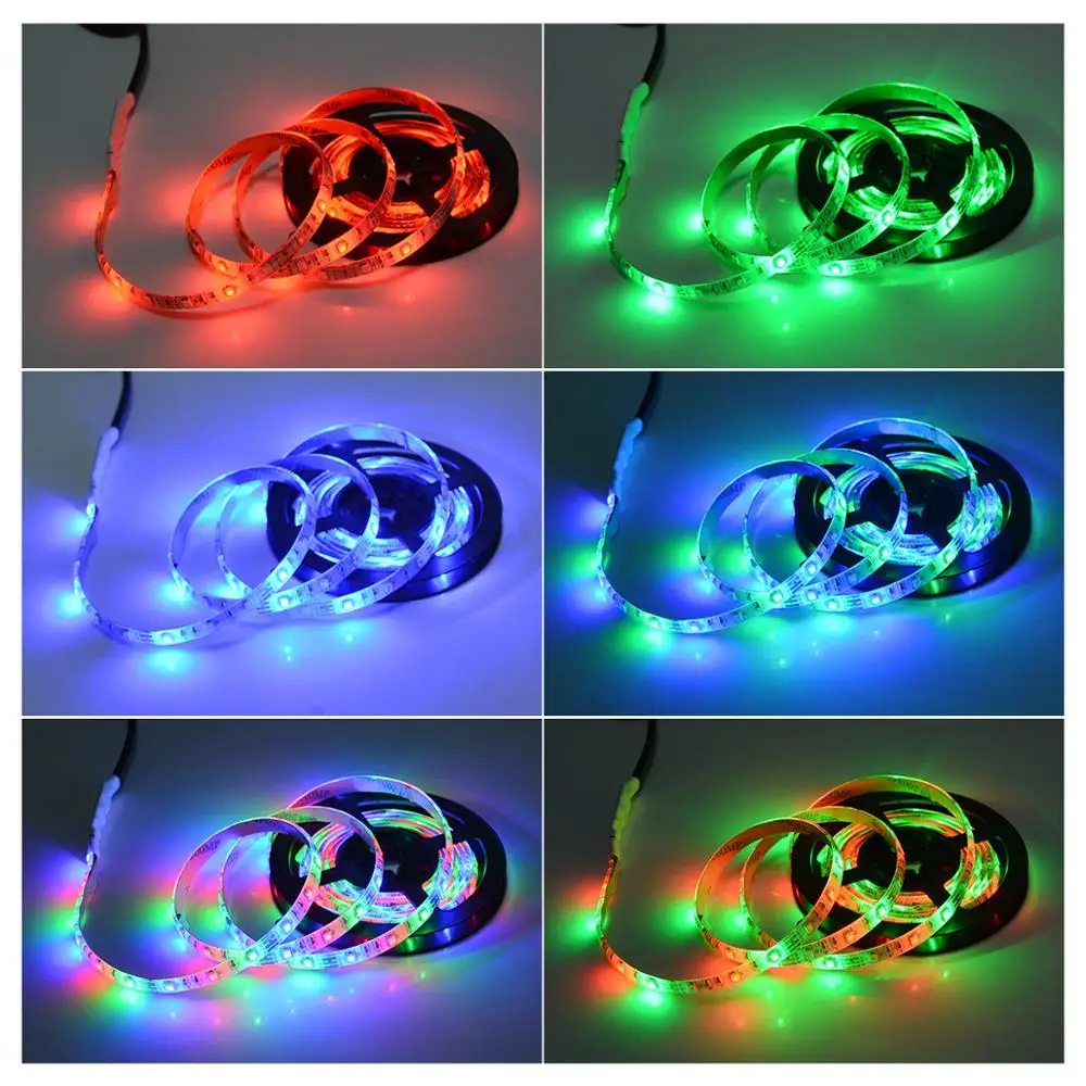 Светодиодная гибсветильник лента smd2835 не Водонепроницаемая Диодная лампа rgb для
