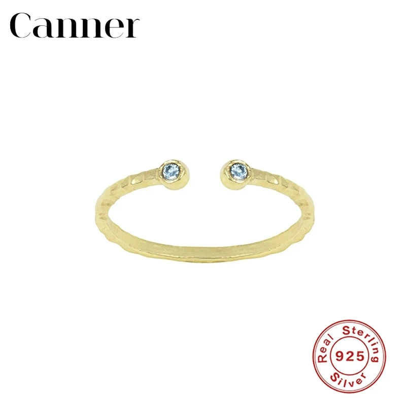 

Canner Minimalist 925 Sterling Silver Finger Ring 12 Colorful Red Green Purple CZ Ring For Women Fine Jewelry Bague Anillos W5