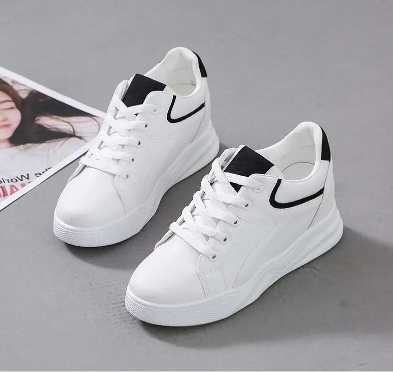 Женская повседневная обувь на платформе брендовые кроссовки увеличивающие рост