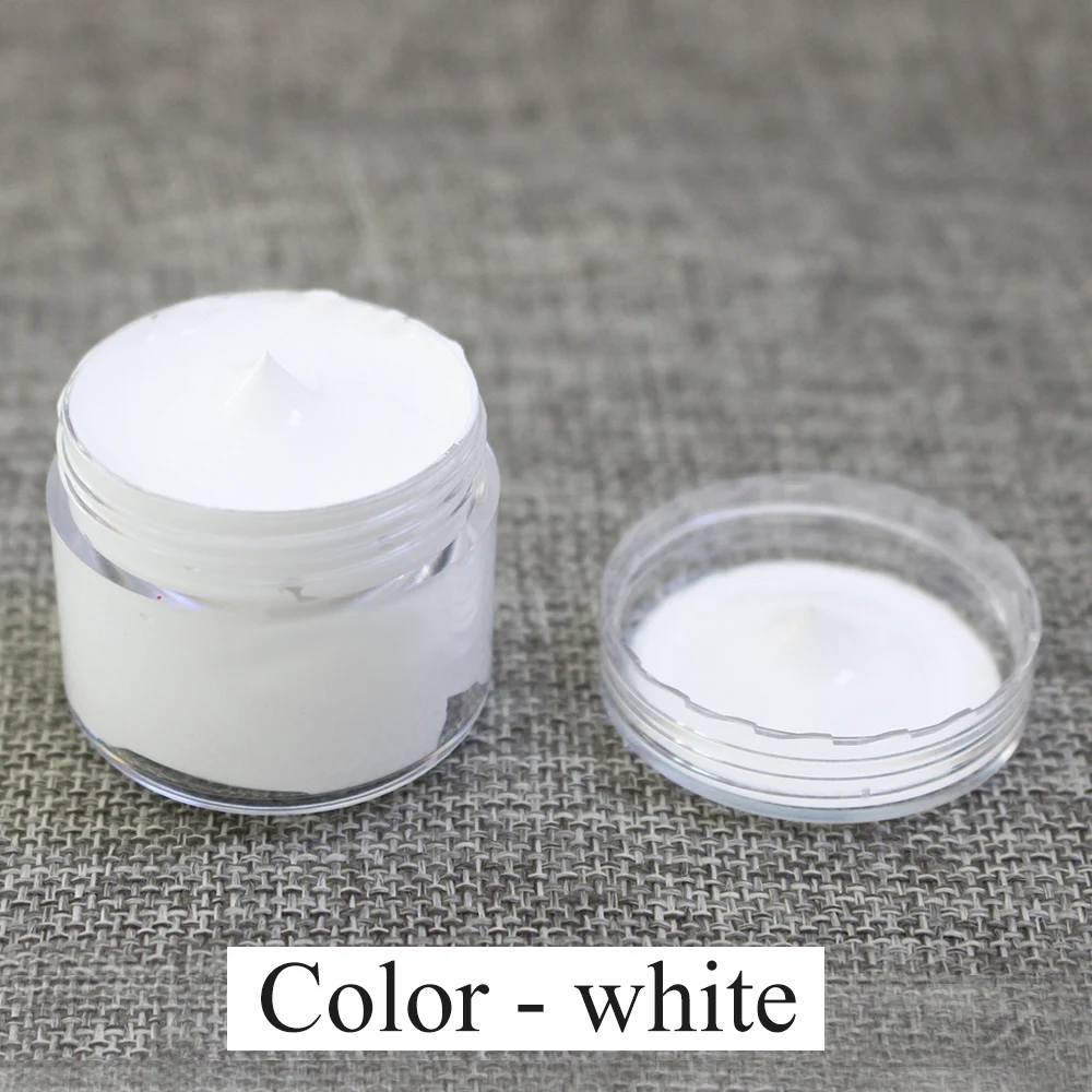 White Leather Coloring Paint Cream 30ml for Sofa Bag Car Seat Clothe Shoe Leather Dye Repair Restore Recover Tools Wholesale