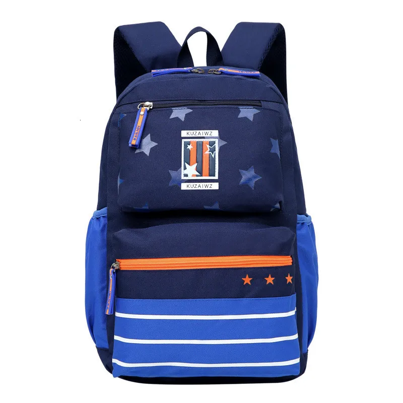Детские школьные сумки в полоску для мальчиков и девочек модные ультралегкие