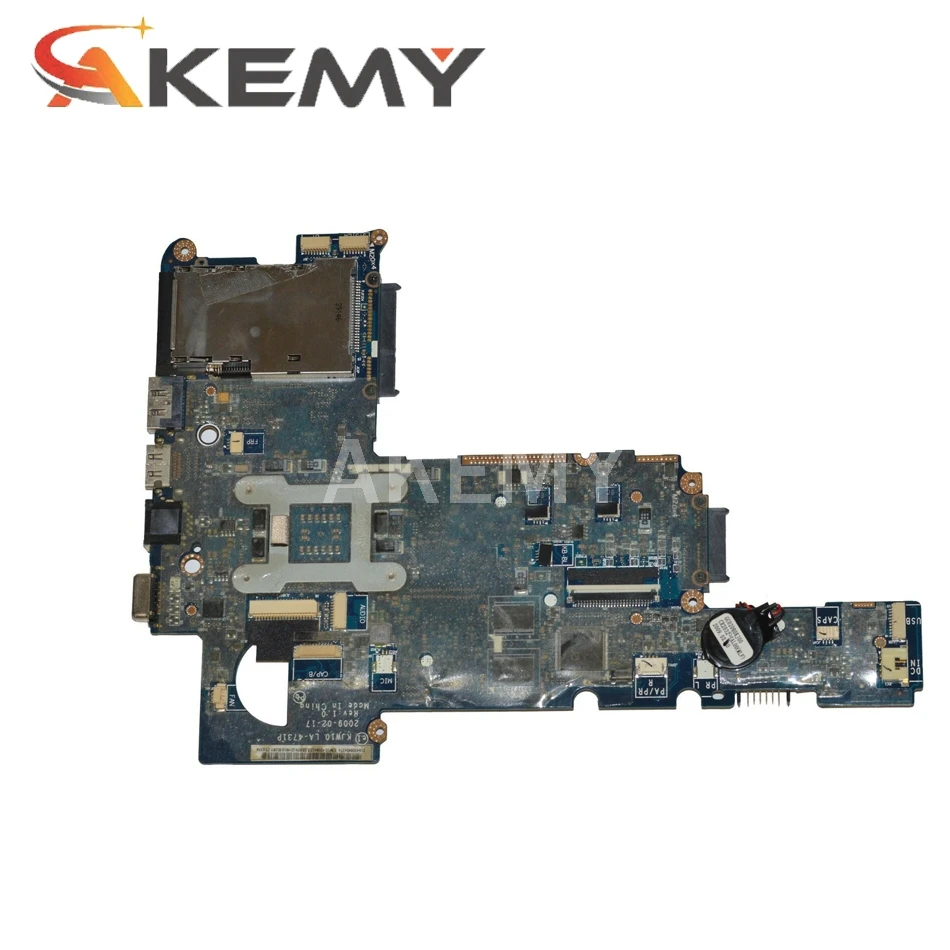 

Akemy Laptop Motherboard For HP pavilion DV3 DV3-2000 Main Board LA-4732P 530781-001 GM45 DDR2 Free cpu
