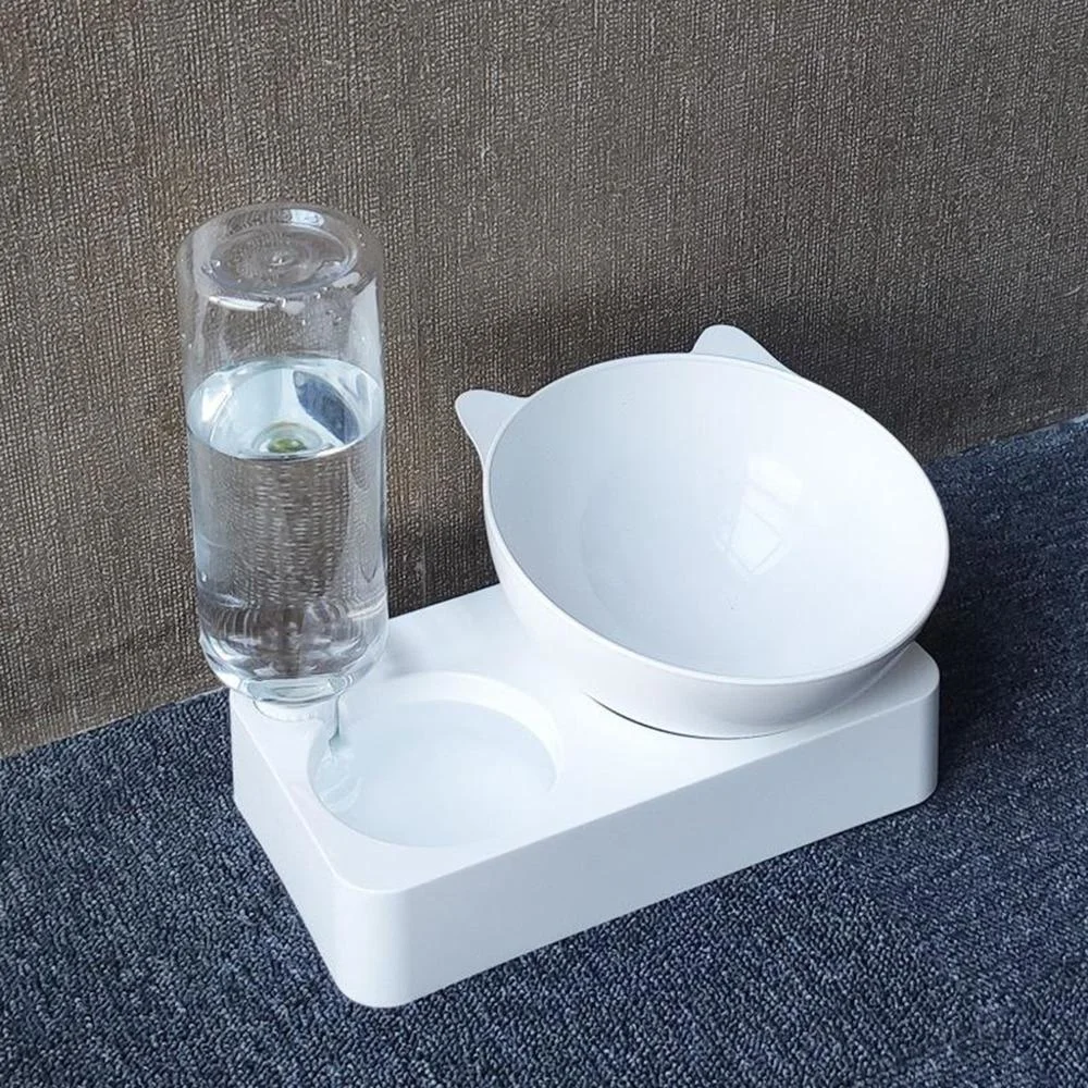 

Cat and dog water dispenser, automatic feeder, pet food bowl, double dish beverage, cat food, pet food supplies.