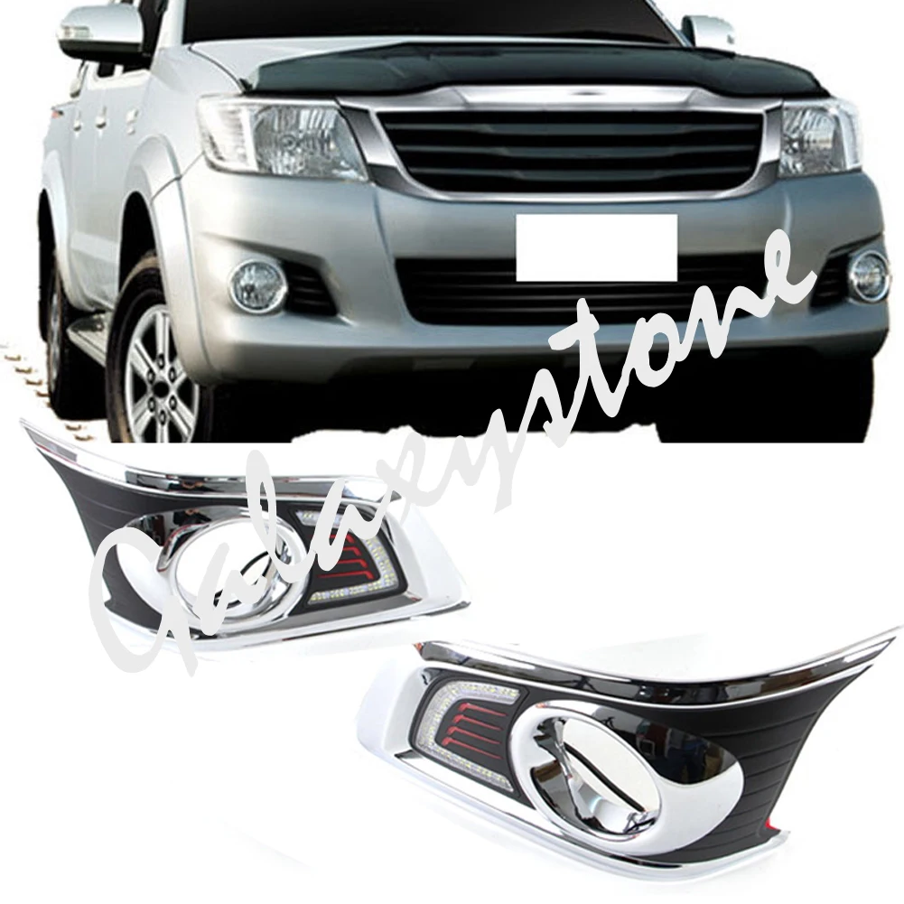 Дневные ходовые огни светодиодные дневные с крышкой для Honda Hilux Vigo 2012 2013 2014 |
