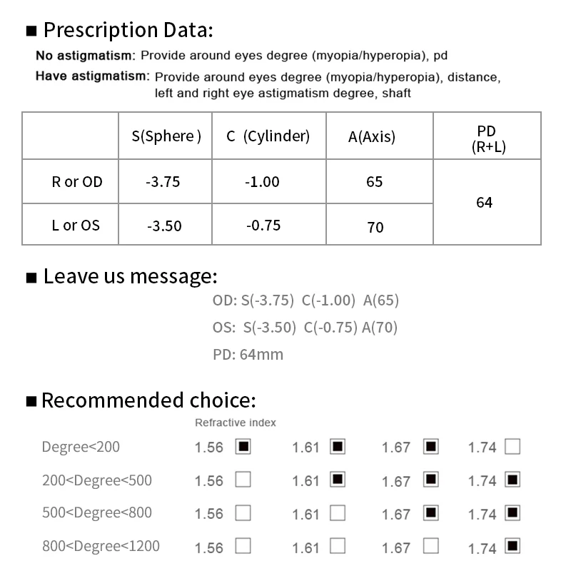 2 шт. фотохромные линзы для очков с индексом 1 61|Очки аксессуары| |
