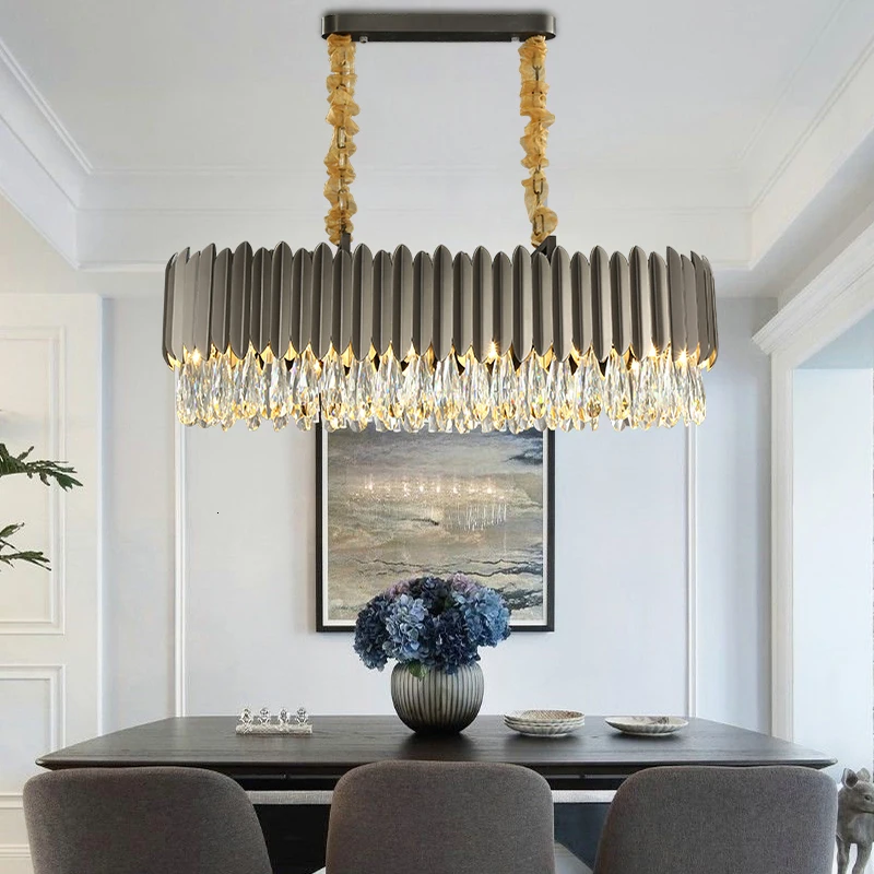 Современный подвесной светильник люстра роскошная хрустальная для отелей