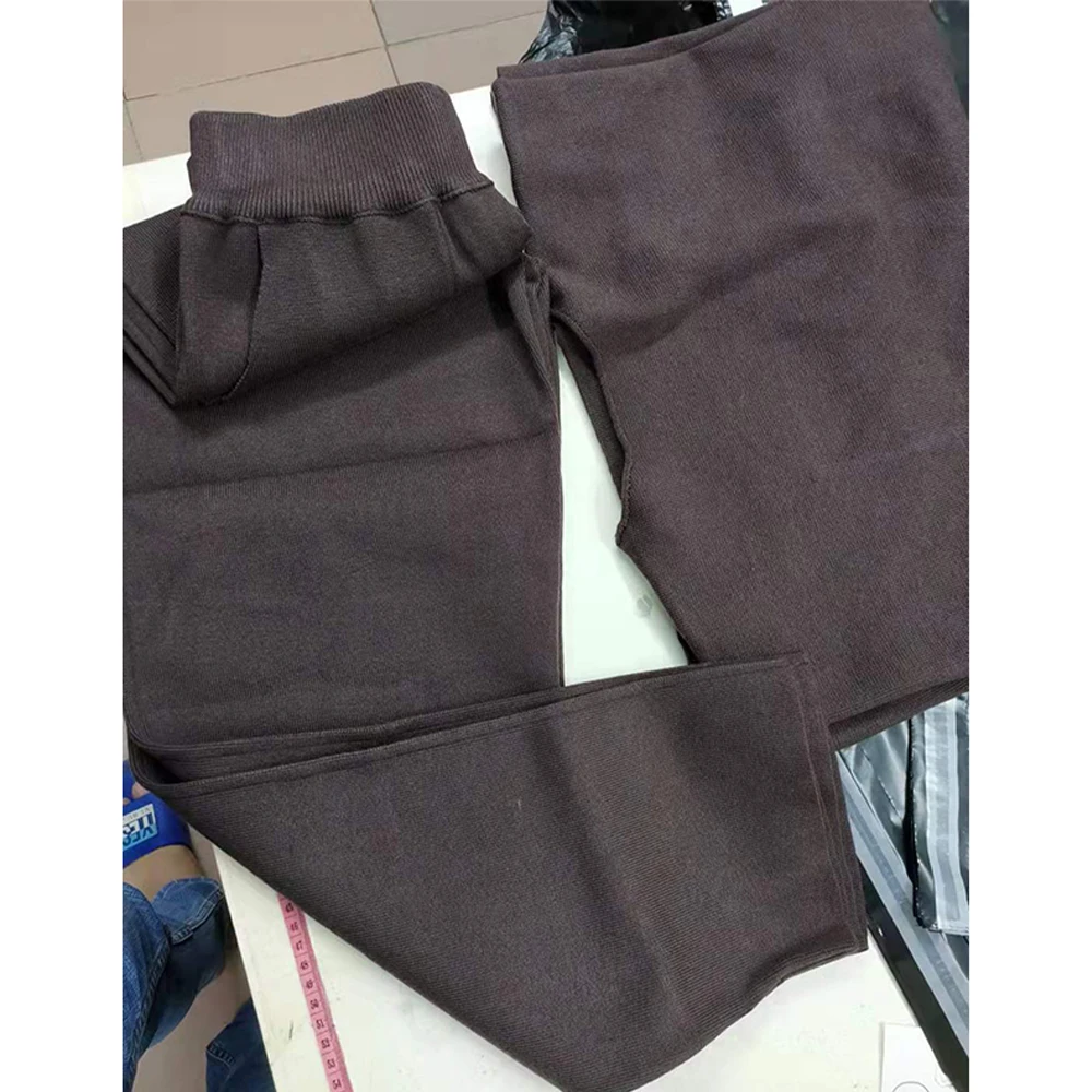 Женский костюм Зимний вязаный комплект из 2 предметов спортивный для женщин