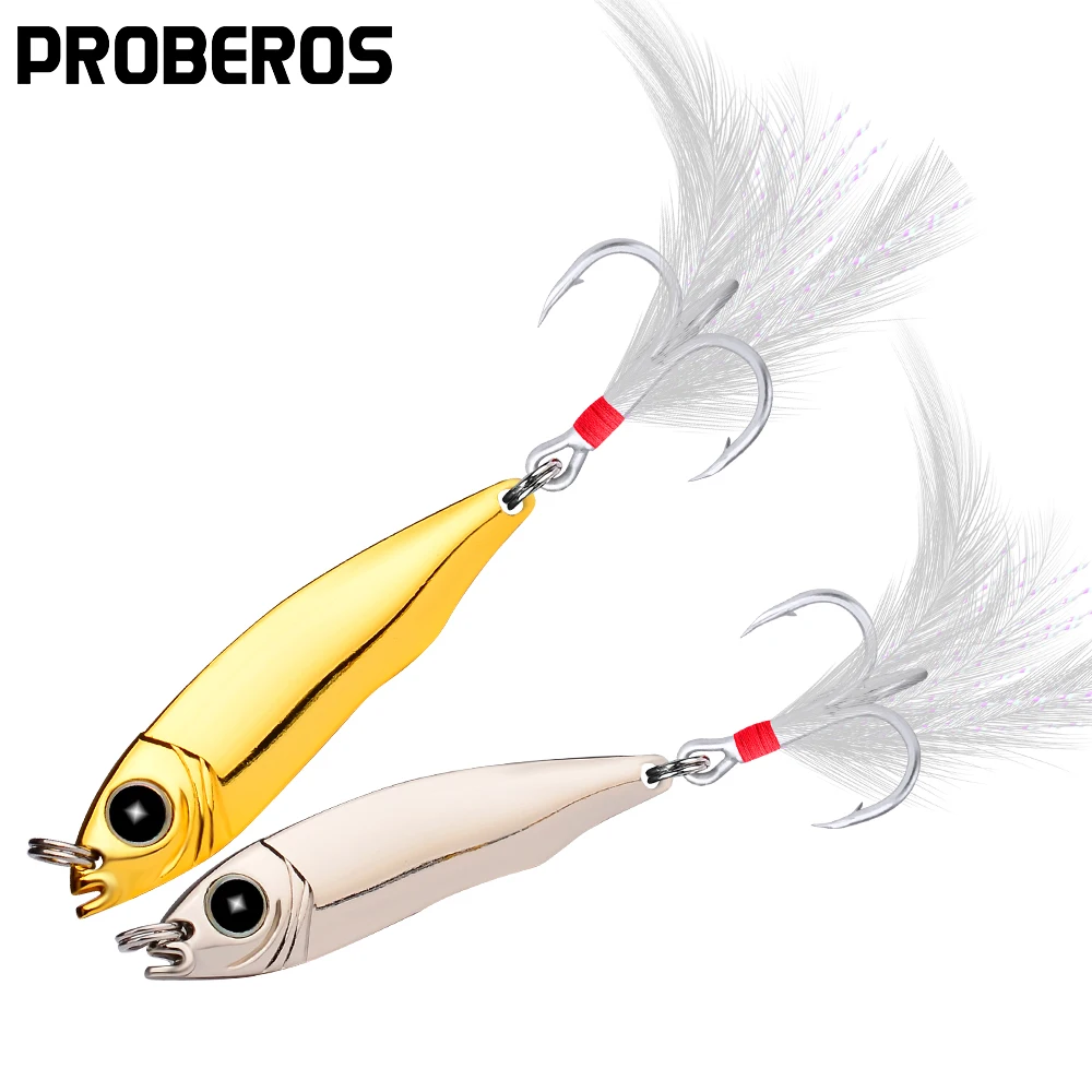 5 6 шт./лот Proberos приманка в виде ложки 10 г 15 20 28 35 с 3D глазами рыболовная