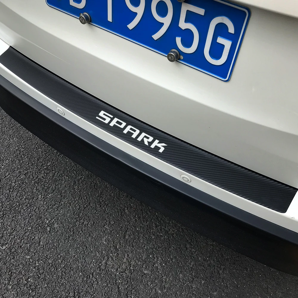 Для автомобиля Chevrolet Spark задний бампер багажник протектор наклейки для Авто