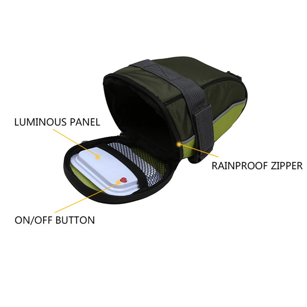 LED Remote Control Cycling Saddle Bag - Sleek MTB Bike Tail Bag for Mountain/Road Cycling Toolkit image 6