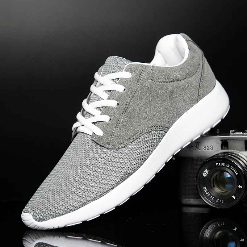 

Fashion Men Sneakers Mesh Breathable Running Shoes Summer Lace-up Men Tennis Sport Shoes Lightweight Casual Walking Gym Sneakers