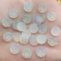 wholesale 500pcs 10mm round resin natural ore rhinestones strass buttons wedding decoration powder for nail art decoration y110