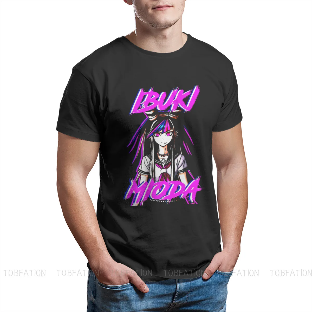 

Danganronpa Makoto Naegi Monokuma игровой человек футболка Ibuki Mioda индивидуальность Футболка женская хипстерская