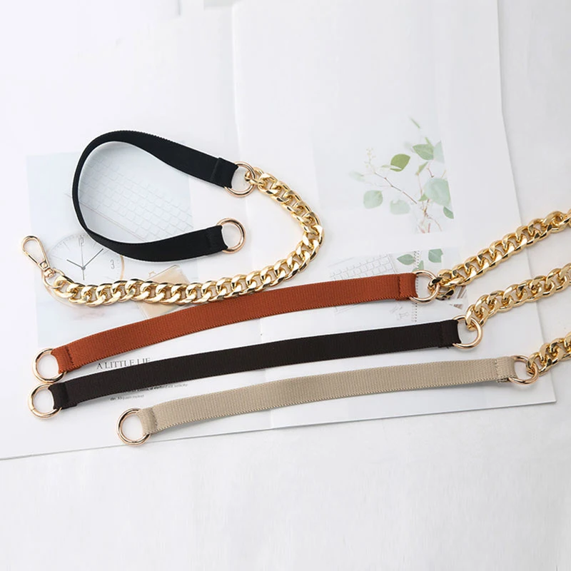 

Fashion Elastic Gold Silver Chain Belt Ladies Dress Cummerbunds Stretch Corset Belts For Women Removable Chain Thin Waistband
