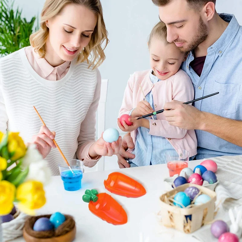 12 шт. в упаковке Пластик морковь контейнеры для сюрприз пасхальные игрушки