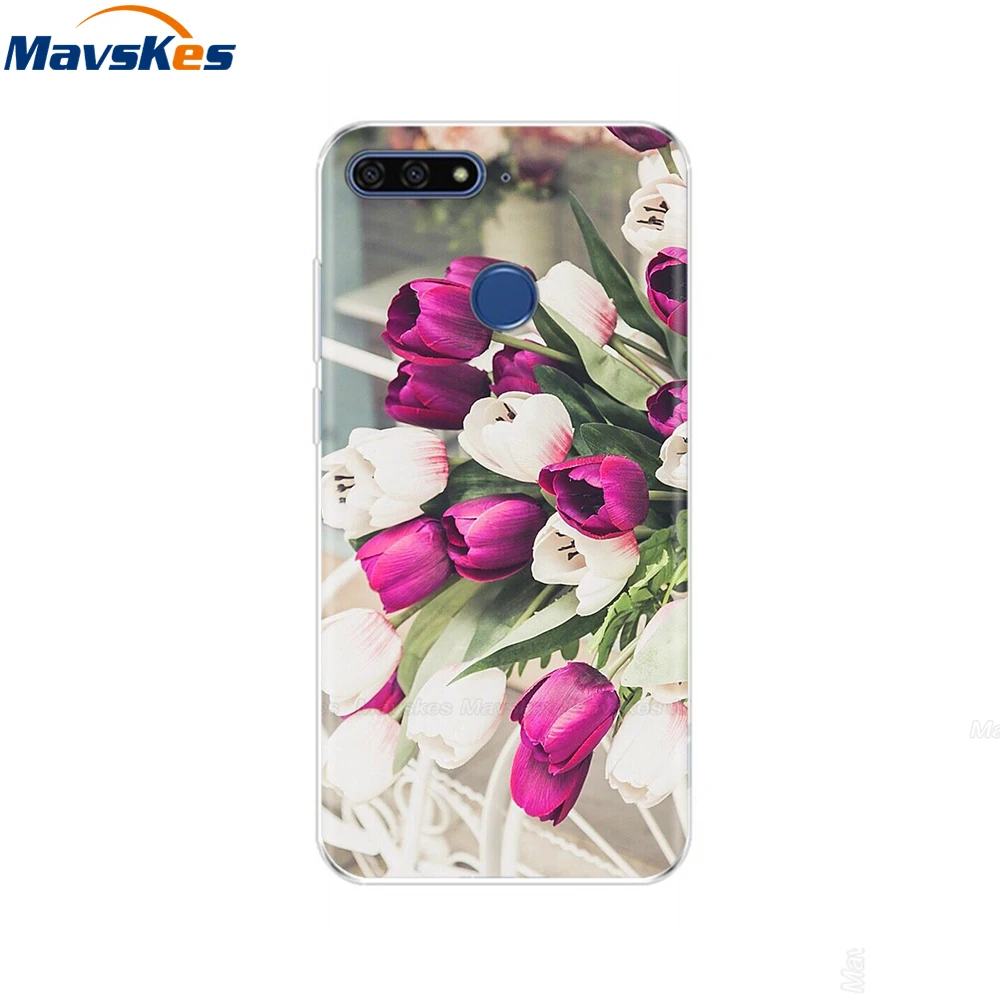 3 Чехол для huawei Honor 7C, чехол на huawei Honor7C, 5,7 дюймов, мягкий силиконовый чехол для телефона huawei Honor 7C, Aum-L41, чехлы из ТПУ - Цвет: 3