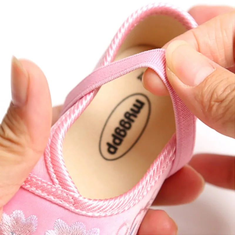 

New Newborn Infant Baby Girls Boys Summer Crib Shoes Sequined Floral Flat Hook Princess Shoes+Headband 2PCS