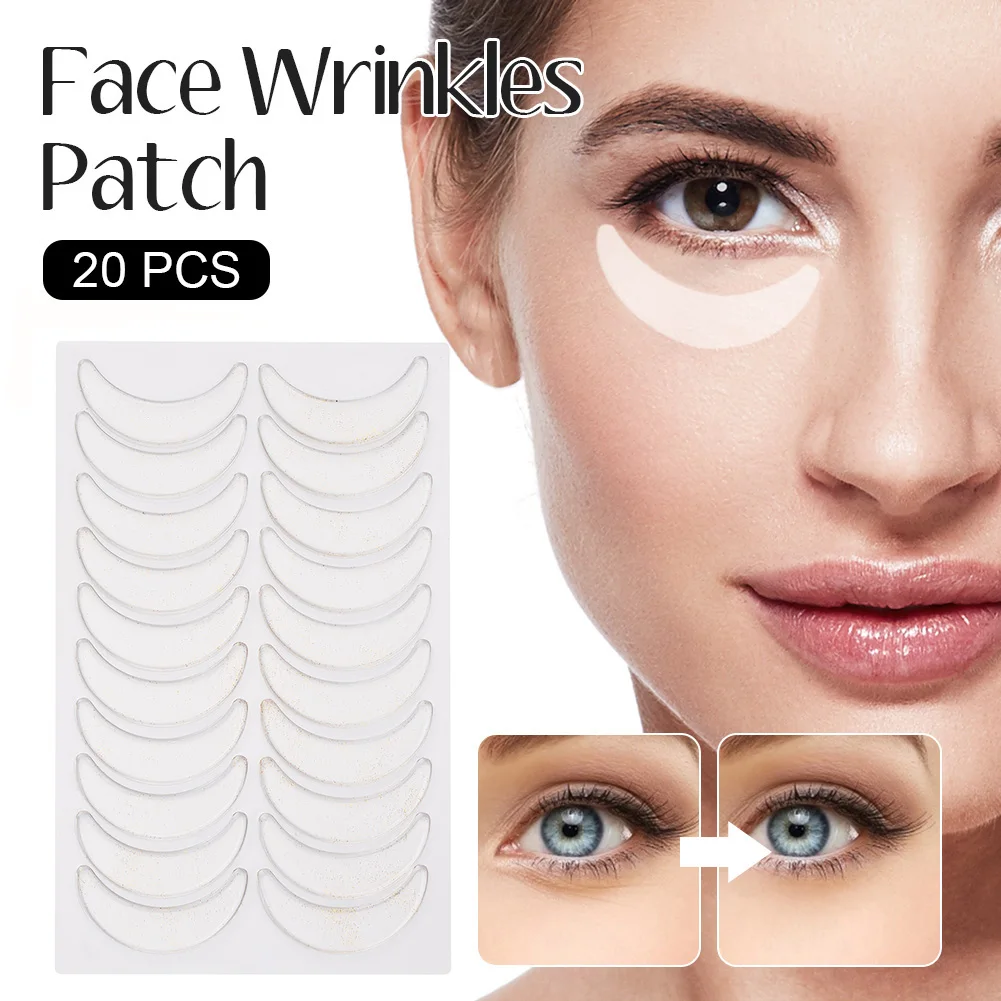 

Hot Sale 10Pairs Silicone Reusable Waterproof Silicone Anti-Wrinkle Eye Pads Patches Stickers Eye Skin Care Pads