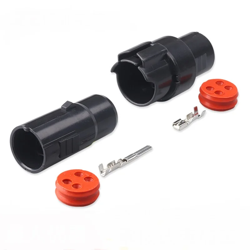 

Бесплатная доставка, 100 комплектов, 4-контактный штекер, гнездо, автомобильный супер водонепроницаемый разъем, штекер для автомобиля