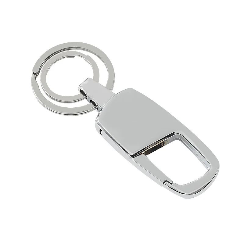 

Leather Men's Waist Buckle Metal Keychain Small Gift Can Be Engraved With Logo