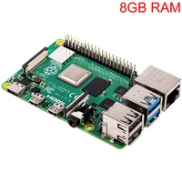 Latest Raspberry Pi 4 Model B 8GB RAM BCM2711 Quad core Cortex-A72 ARM v8 1.5GHz Support 2.4/5.0 GHz WIFI Bluetooth 5.0