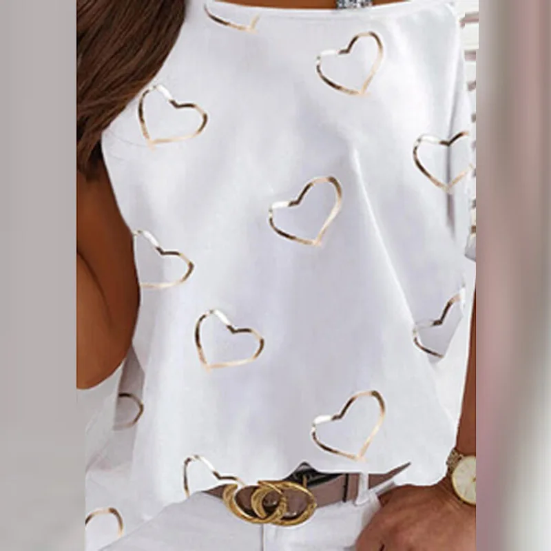 

Sexy Slash Neck Sequin Strap Blouse Shirt Women 2021 Spring Heart Print Patchwork Streetwear Top Autumn Stripe Long Sleeve Blusa