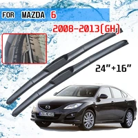 for mazda 6 gh1 mk2 2007 2008 2009 2010 2011 2012 2013 accessories car front windscreen wiper blades brushes cutter u j hook