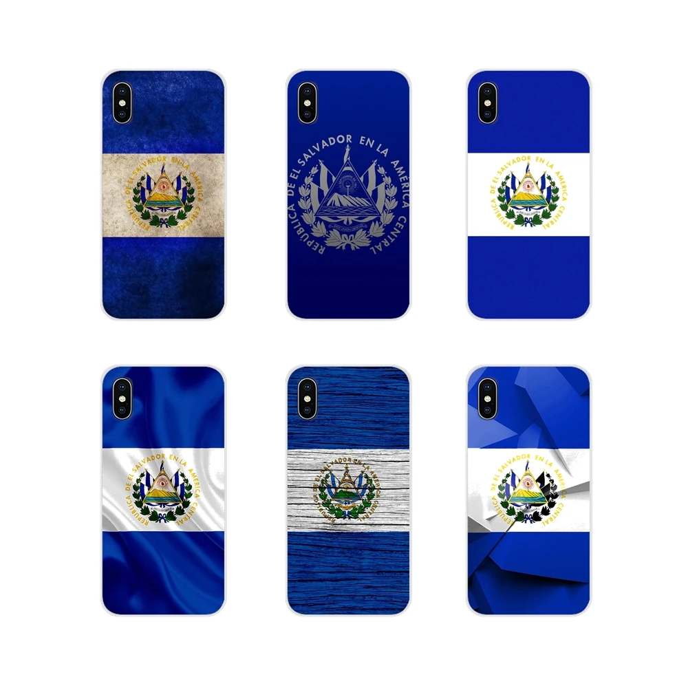Прозрачный чехол из ТПУ с гербом Сальвадора для Samsung Galaxy S3 S4 S5 Mini S6 S7 Edge S8 S9 S10 Lite Plus