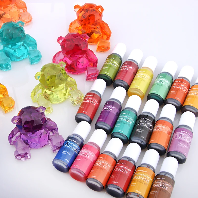 

10ML Epoxy Resin Pigment UV Resin Coloring Dye Colorant Resin Pigment DIY Handmade Crafts Art Sets 24 Colors
